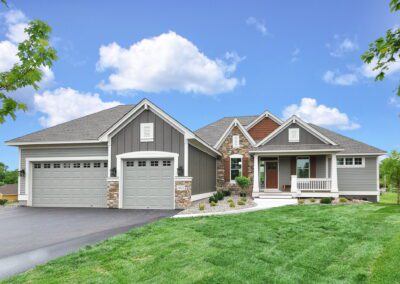 St. Croix Villa Front Exterior Custom Homes and Villas North Oaks Minnesota